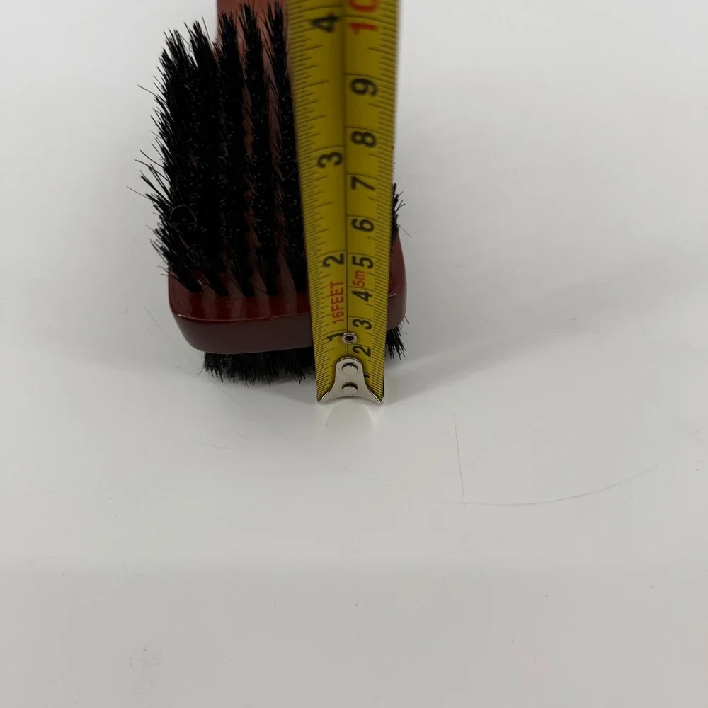 ACE Wood Handle Dual Sided Hair Brush Black Bristles Rectangular Grooming‎ Tool